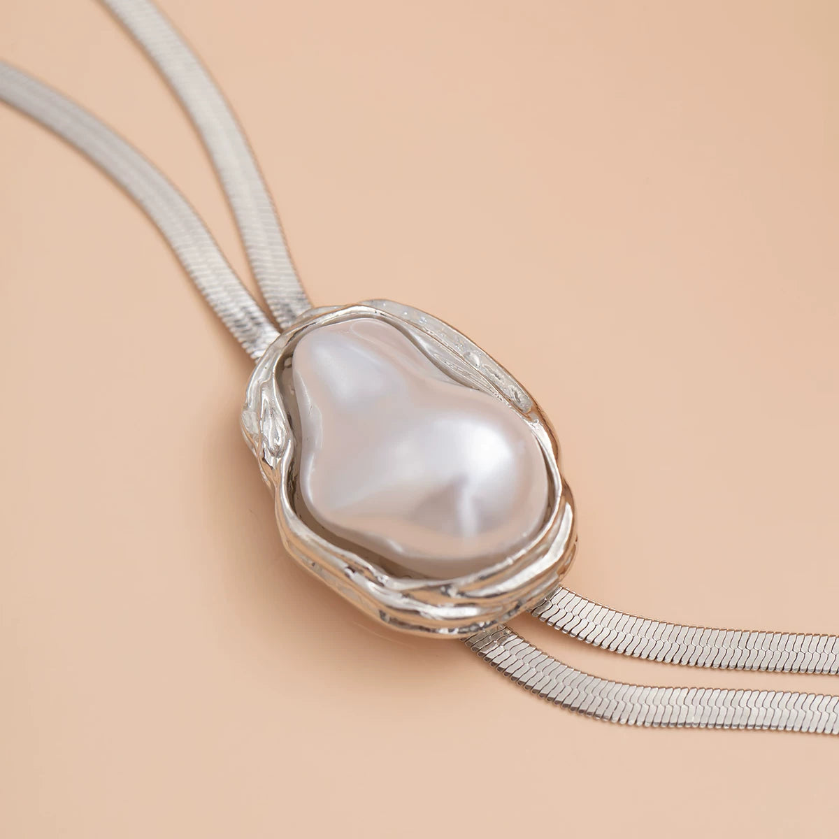 Missy Jewelry - Aamiyah Pearl Y-Shape Gold Necklace