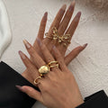 Missy Jewelry - Aasiyah Irregular Butterfly Ring Set