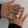 Missy Jewelry - Aasiyah Irregular Butterfly Ring Set