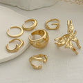 Missy Jewelry - Aasiyah Irregular Butterfly Ring Set