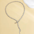 Missy Jewelry - Adeena Braided Lariat Chain Necklace