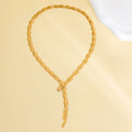 Missy Jewelry - Adeena Braided Lariat Chain Necklace