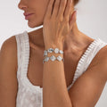Missy Jewelry - Alana Hammered Geometric Bracelet Set