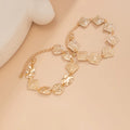 Missy Jewelry - Alana Hammered Geometric Bracelet Set