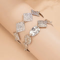 Missy Jewelry - Alana Hammered Geometric Bracelet Set