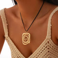 Missy Jewelry - Aloni Swirl Pendant Cord Necklace