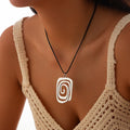 Missy Jewelry - Aloni Swirl Pendant Cord Necklace