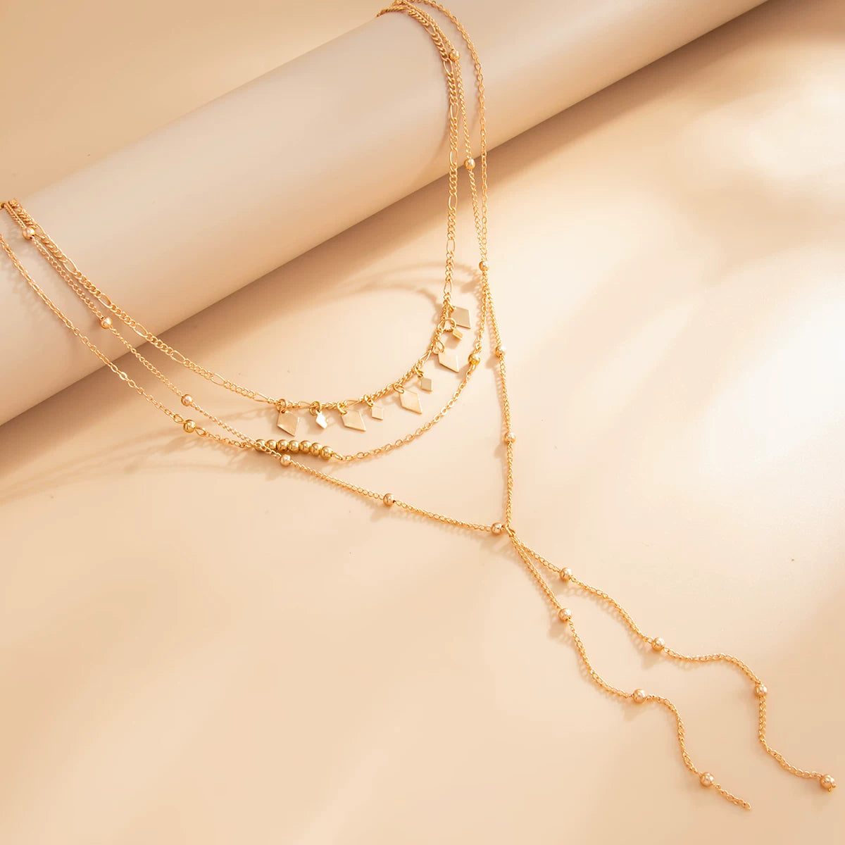 Missy Jewelry - Alorah Layered Tassel Necklace Set
