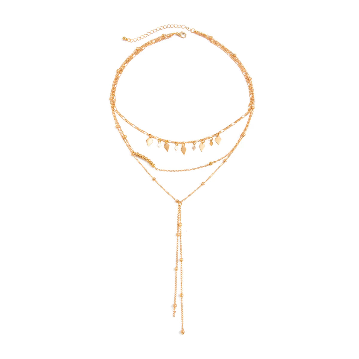 Missy Jewelry - Alorah Layered Tassel Necklace Set