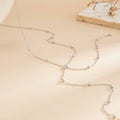Missy Jewelry - Amaiah Dainty Bead Lariat Necklace