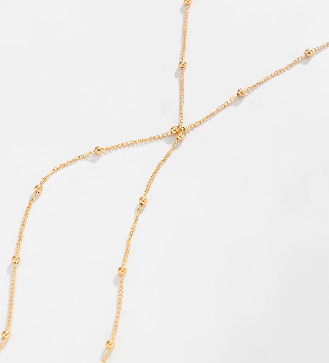 Missy Jewelry - Amaiah Dainty Bead Lariat Necklace