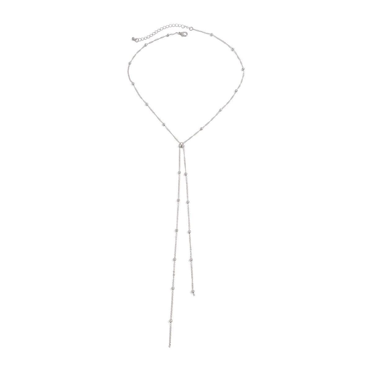 Missy Jewelry - Amaiah Dainty Bead Lariat Necklace