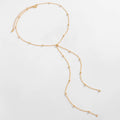 Missy Jewelry - Amaiah Dainty Bead Lariat Necklace