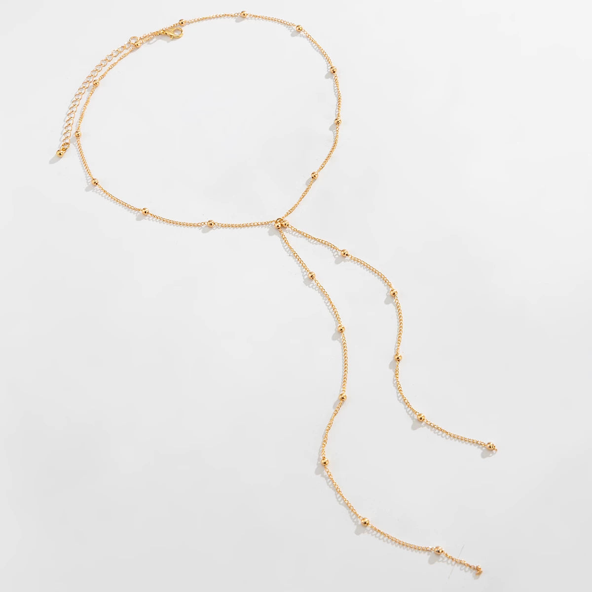 Missy Jewelry - Amaiah Dainty Bead Lariat Necklace