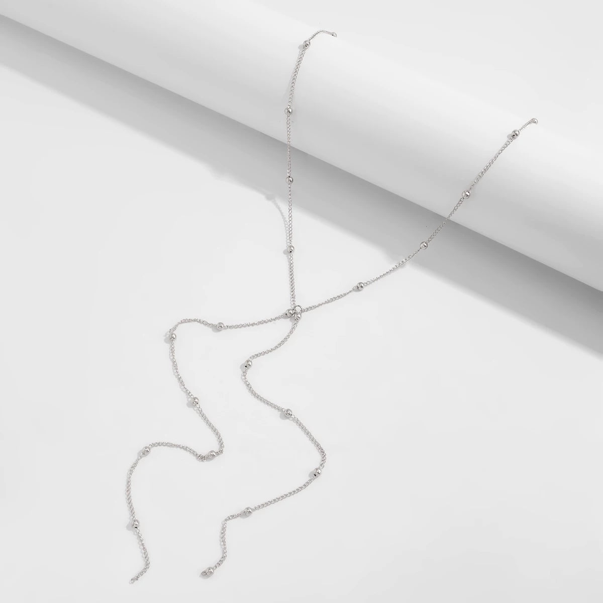 Missy Jewelry - Amaiah Dainty Bead Lariat Necklace
