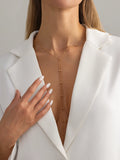 Missy Jewelry - Amaiah Dainty Bead Lariat Necklace