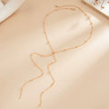 Missy Jewelry - Amaiah Dainty Bead Lariat Necklace