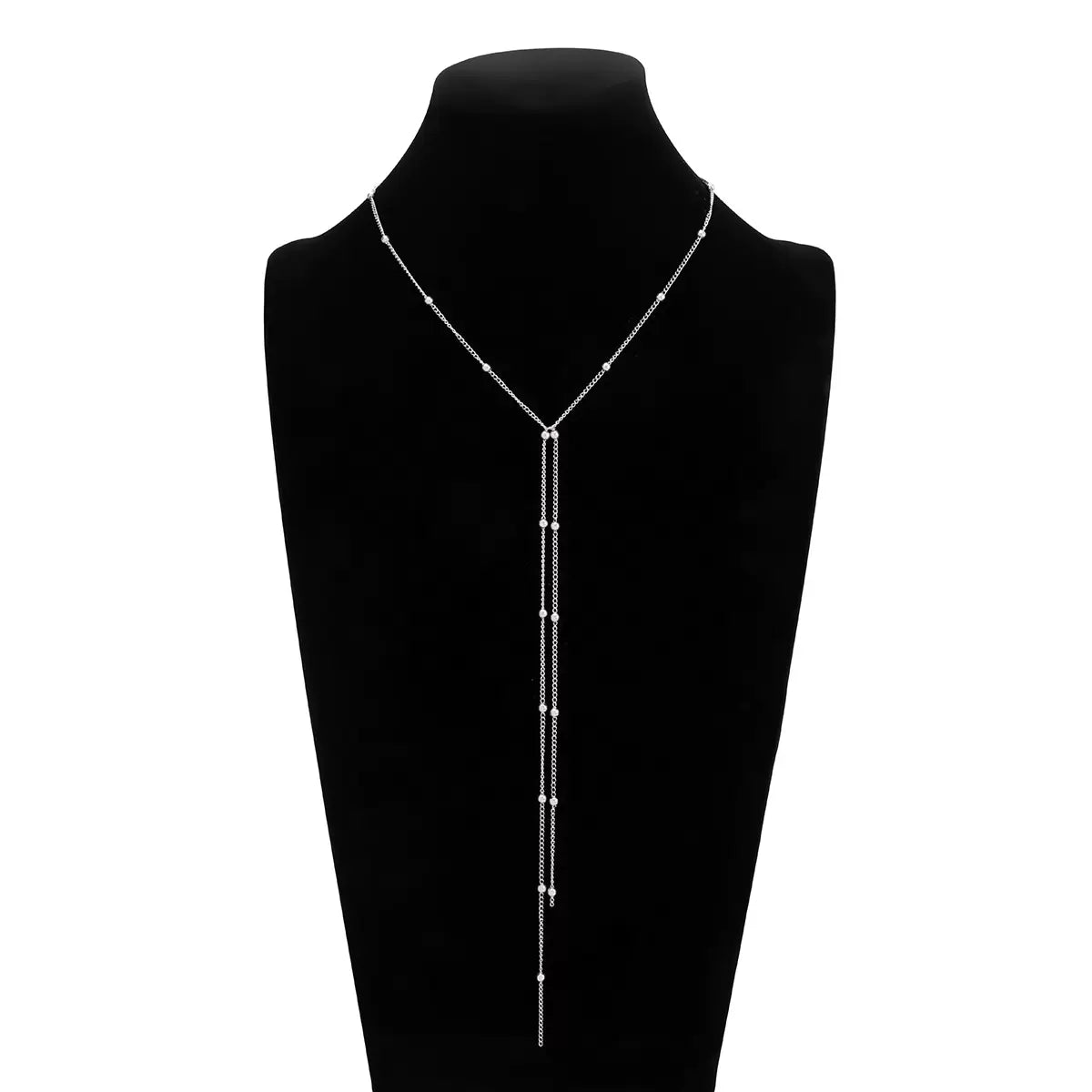 Missy Jewelry - Amaiah Dainty Bead Lariat Necklace