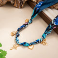Missy Jewelry - Amarah Floral Scarf Charm Necklace