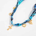 Missy Jewelry - Amarah Floral Scarf Charm Necklace