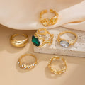 Missy Jewelry - Anai Organic Textured Ring Set