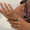Missy Jewelry - Anai Organic Textured Ring Set