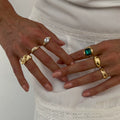 Missy Jewelry - Anai Organic Textured Ring Set