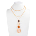 Missy Jewelry - Areej Layered Organic Pendant Necklace