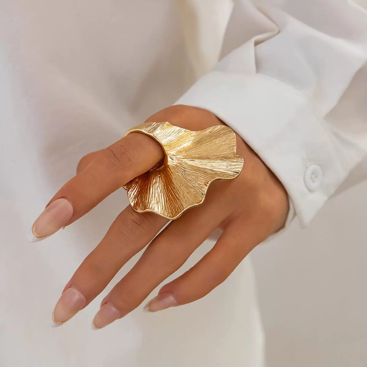 Missy Jewelry - Ashanti Sculptural Pleated Statement Ring