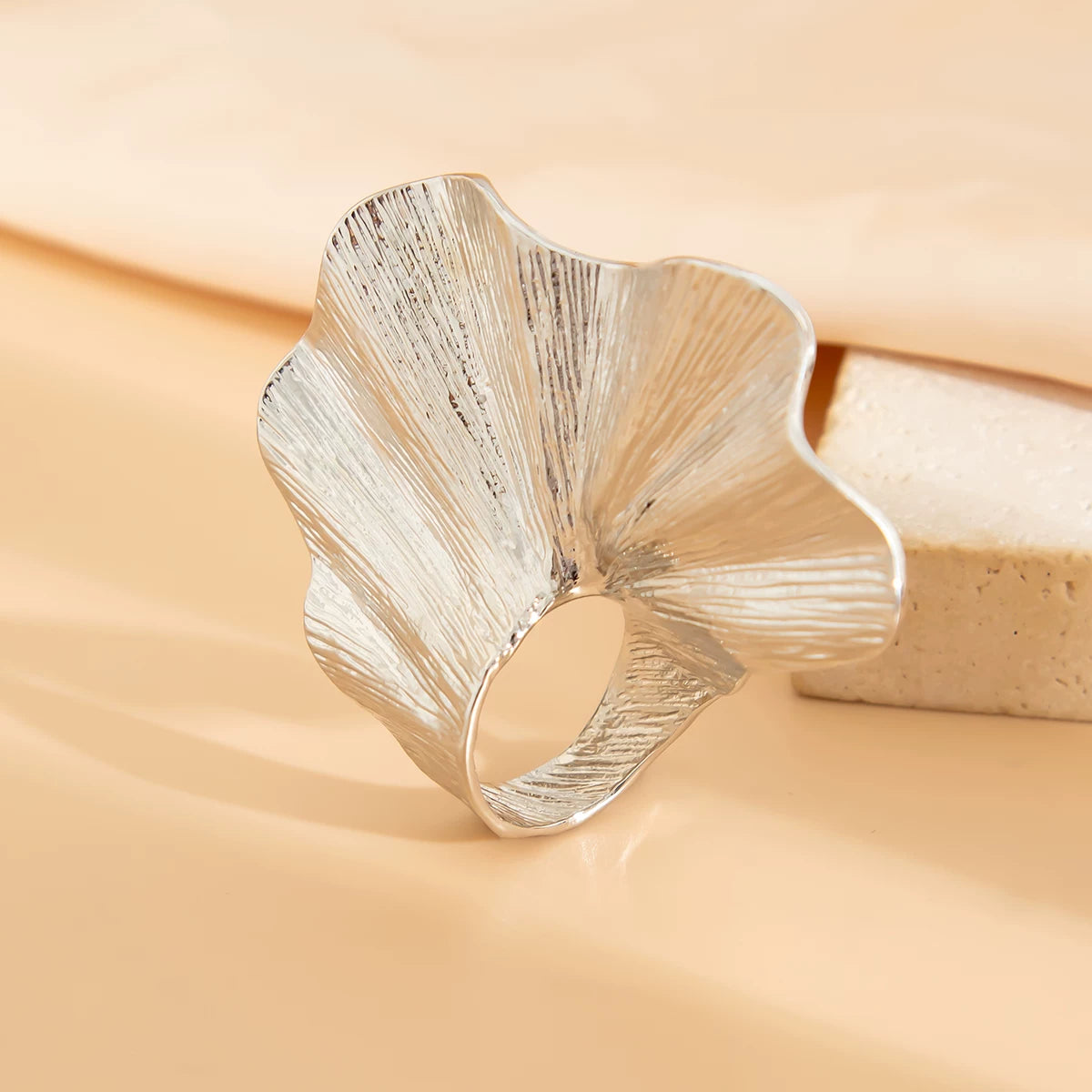 Missy Jewelry - Ashanti Sculptural Pleated Statement Ring