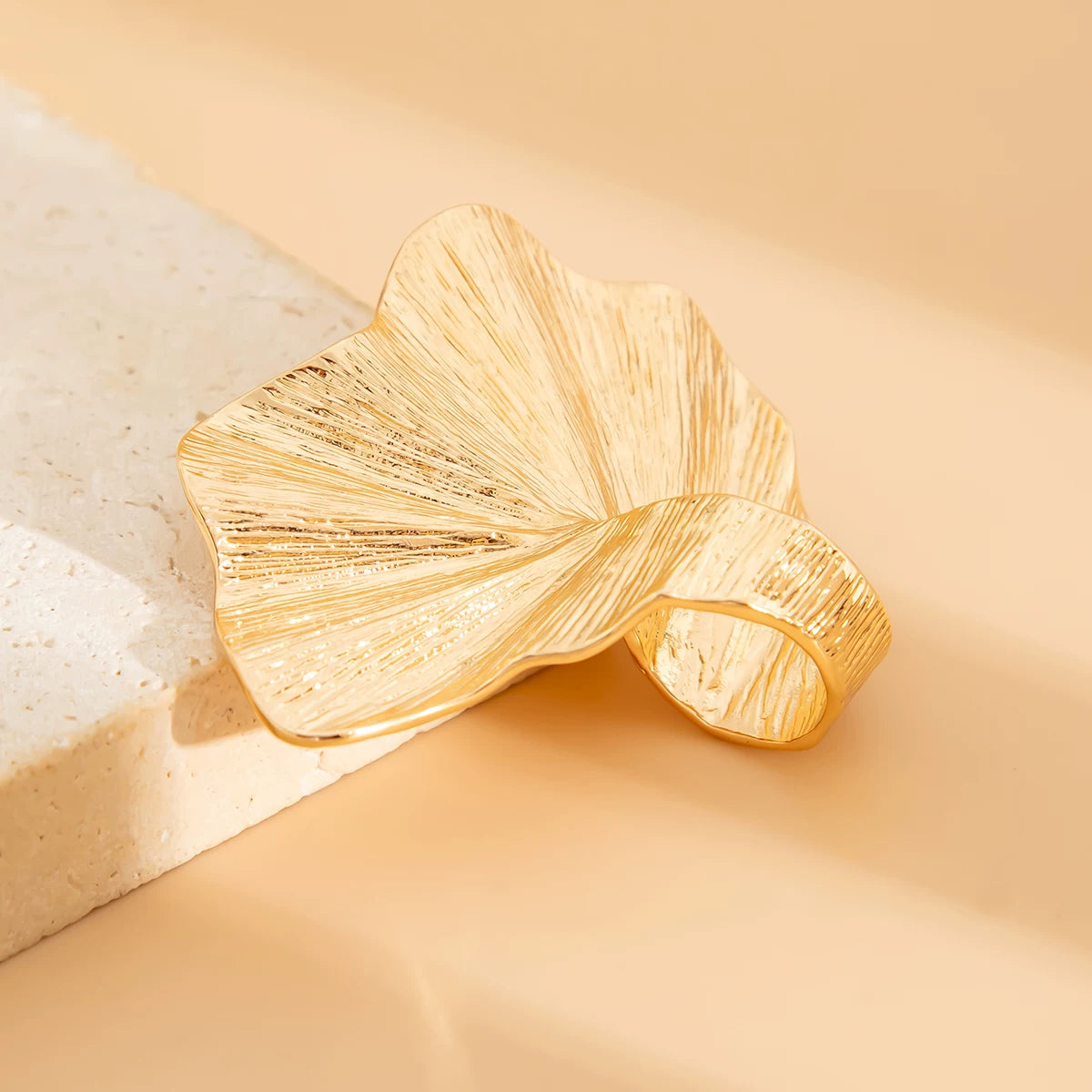Missy Jewelry - Ashanti Sculptural Pleated Statement Ring