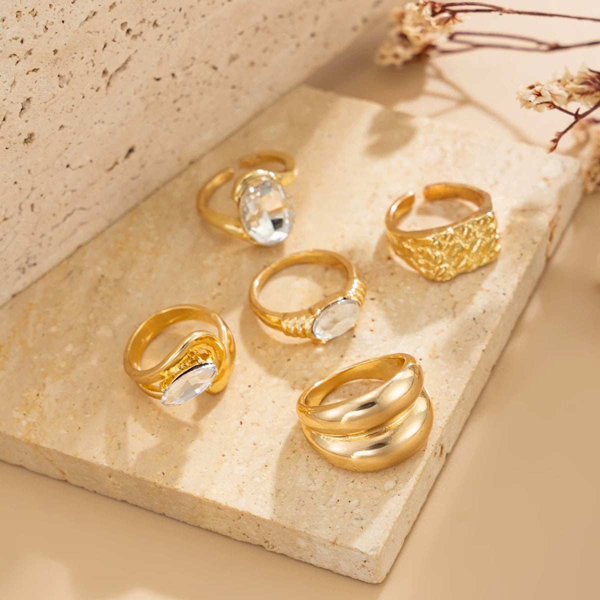 Missy Jewelry - Asher Bohemian Vintage Ring Set