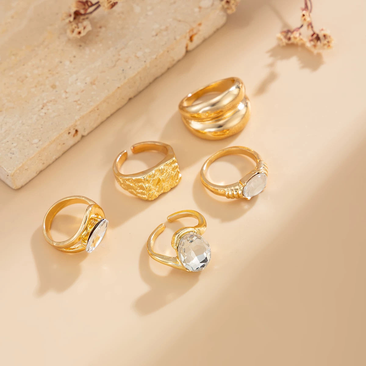 Missy Jewelry - Asher Bohemian Vintage Ring Set