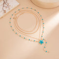 Missy Jewelry - Asra Layered Flower Lariat Necklace