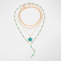 Missy Jewelry - Asra Layered Flower Lariat Necklace