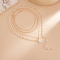 Missy Jewelry - Asra Layered Flower Lariat Necklace
