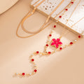 Missy Jewelry - Asra Layered Flower Lariat Necklace