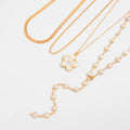 Missy Jewelry - Asra Layered Flower Lariat Necklace