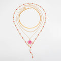 Missy Jewelry - Asra Layered Flower Lariat Necklace