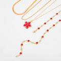 Missy Jewelry - Asra Layered Flower Lariat Necklace