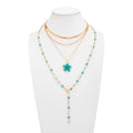 Missy Jewelry - Asra Layered Flower Lariat Necklace