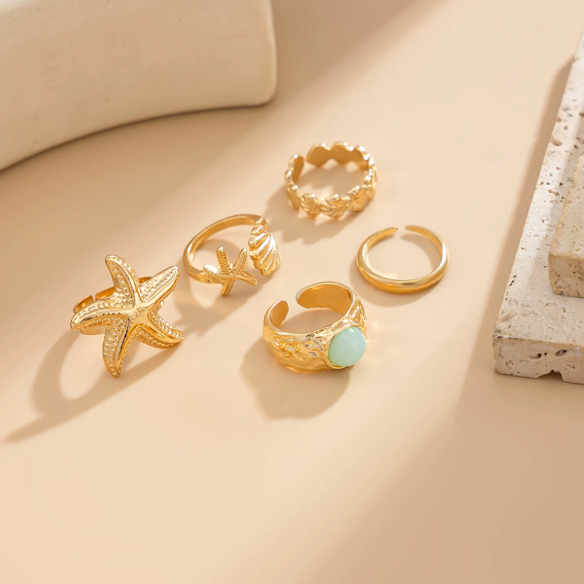 Missy Jewelry - Aubreigh Starfish Shell Toe Ring Set