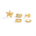 Missy Jewelry - Aubreigh Starfish Shell Toe Ring Set - Gold Color