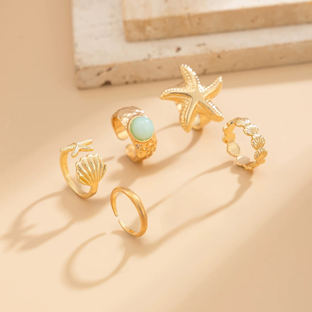 Missy Jewelry - Aubreigh Starfish Shell Toe Ring Set