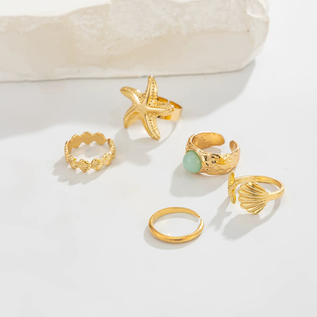 Missy Jewelry - Aubreigh Starfish Shell Toe Ring Set