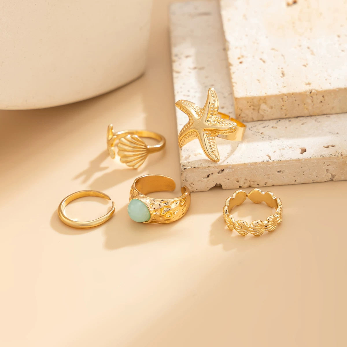 Missy Jewelry - Aubreigh Starfish Shell Toe Ring Set