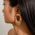 Missy Jewelry - Aurianna Irregular Textured Gold Earrings