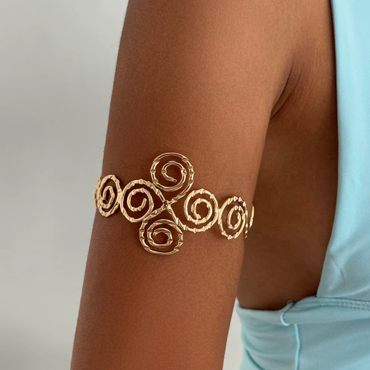 Missy Jewelry - Avyana Spiral Open Arm Cuff