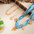 Missy Jewelry - Beautiful Layered Tropical Scarf Necklace