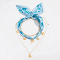 Missy Jewelry - Beautiful Layered Tropical Scarf Necklace